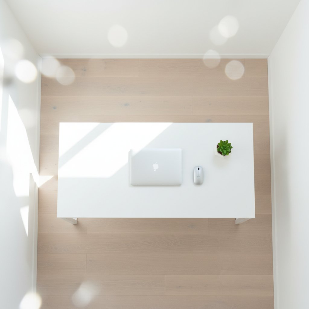 Организирано работно място с минималистичен дизайн и функционални зони